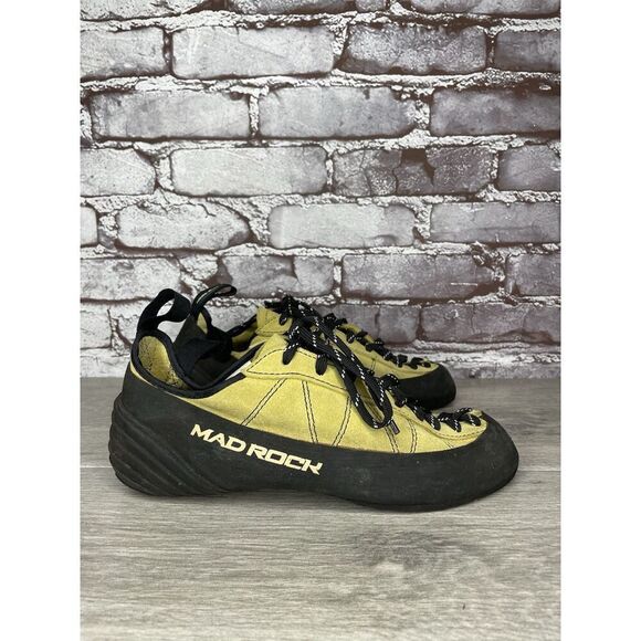 Mad Rock Yellow Black Synthetic Lace Bouldering Climbing Shoes Men’s 10M US/43EU - Picture 1 of 16